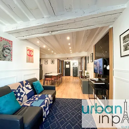 100 - Luxury 2 Bedroom - Beaubourg Marais Lejlighed Paris